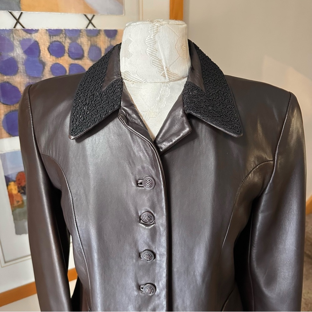 Zelda Genuine Leather Jacket 6 - Picture 8 of 11